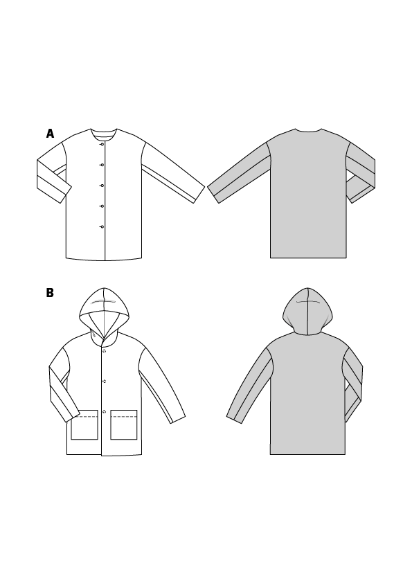 Schnittmuster Jacke Kids, Burda 9207