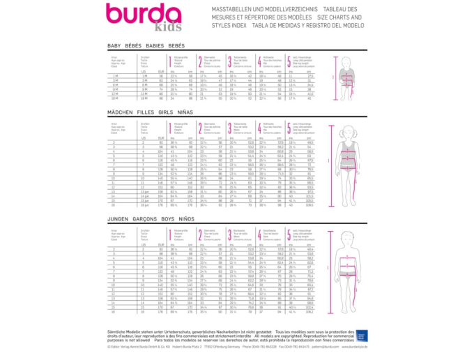 Schnittmuster Jacke und Hose, Burda 9349