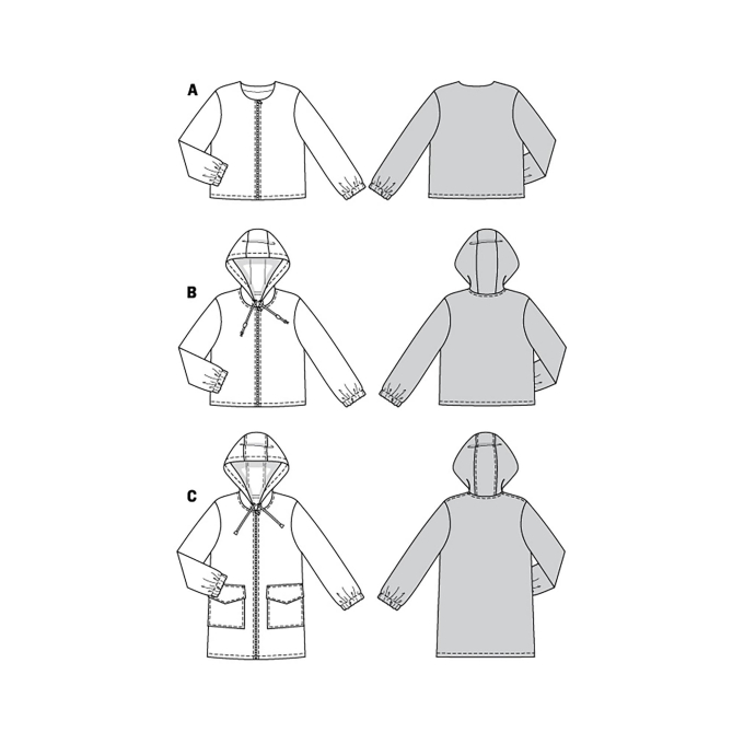 Patron Burda 6088 Veste et manteau, en français