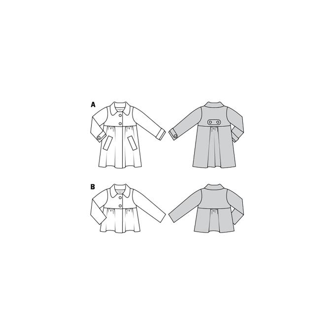 Naaipatroon jas en vacht, Burda Kids 9268