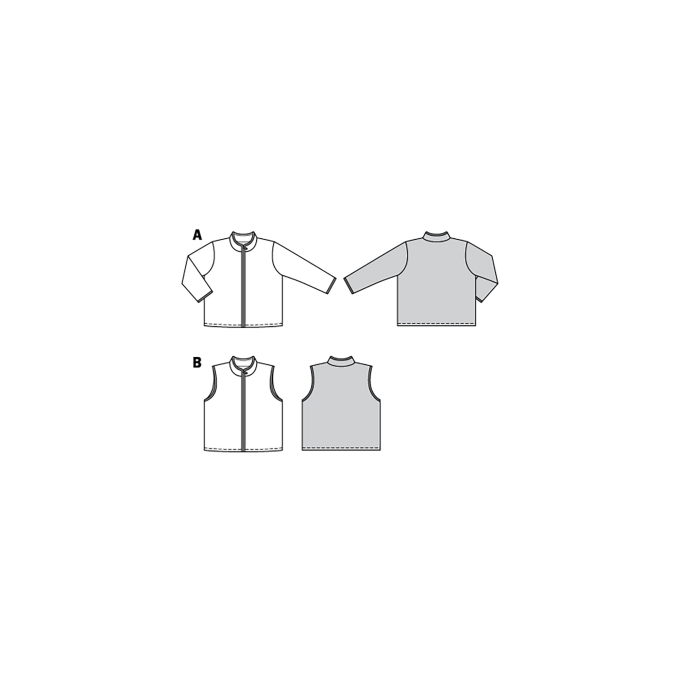Patron Burda Kids 9290 Veste et gilet, en français
