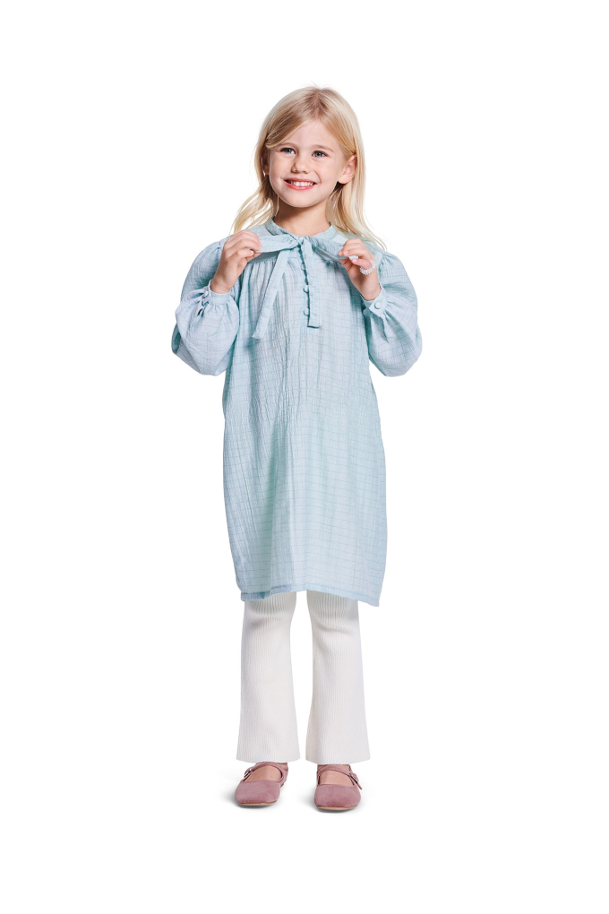 Naaipatroon Jurk & Blouse Meisje, Burda 9216, Nl/DE/En/Fr