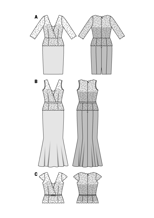 Jurk & Top, Burda 6646, Dui/En/Fr