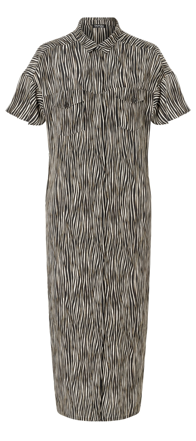 Patron Burda 5742 robe-chemise femme, version papier, en français