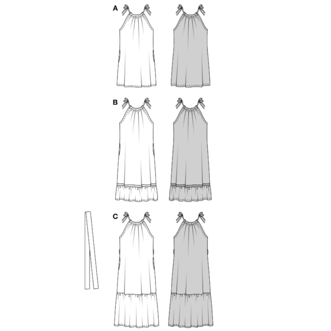 Patron Burda 5810 robe femme, version papier, en français