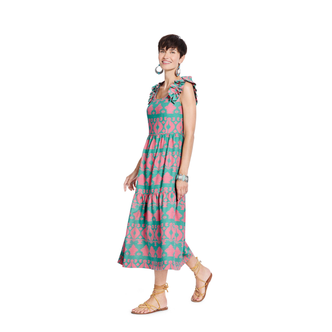 Naaipatroon jurk , Burda 5813, Nl/Dui/En/Fr