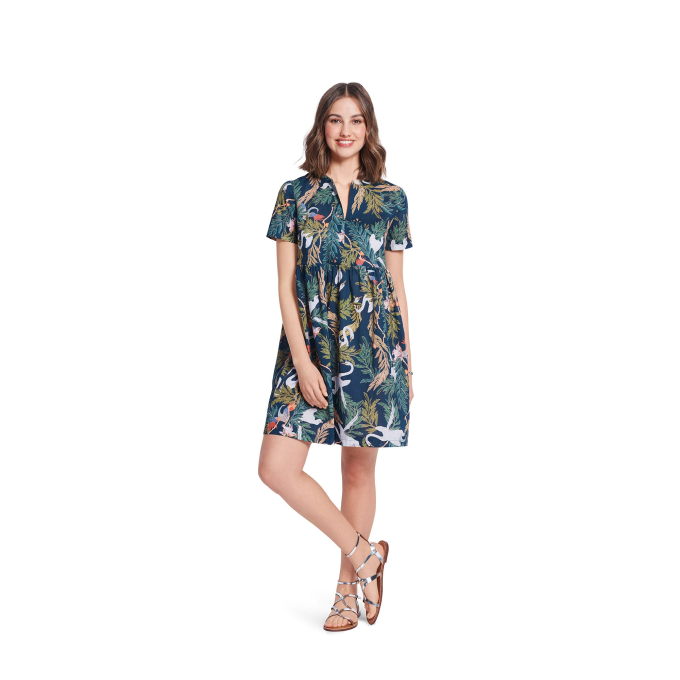 Naaipatroon jurk, Burda 5829, Nl/Dui/En/Fr