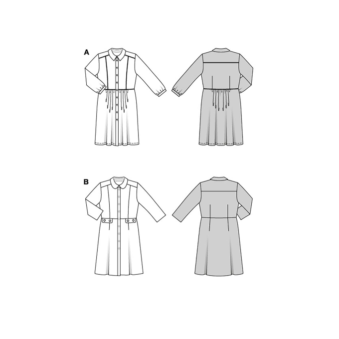 Naaipatroon jurk, Burda 5882, Dui/En/Fr