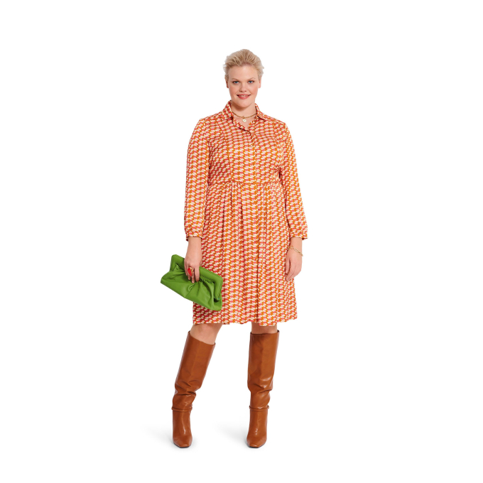 Naaipatroon jurk, Burda 5882, Dui/En/Fr