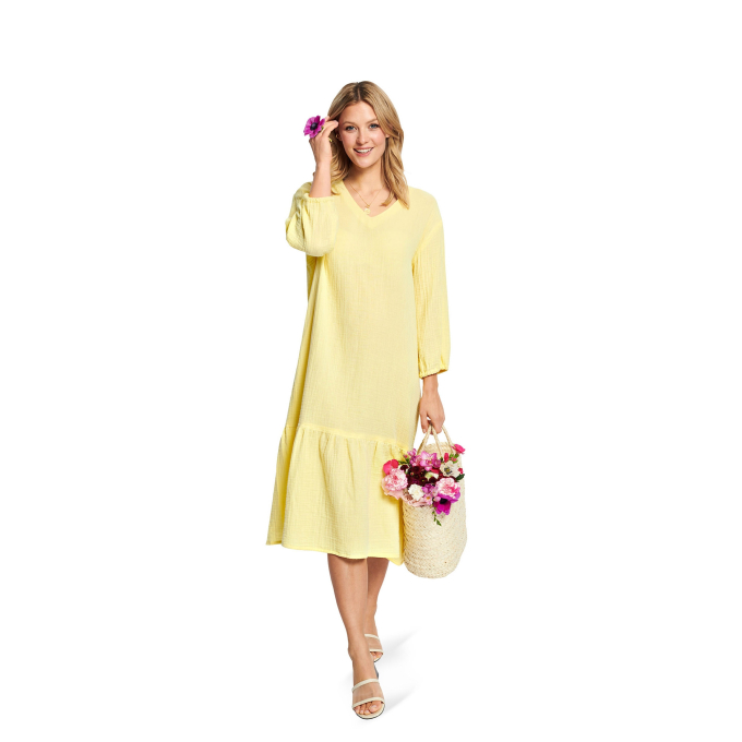 Patron Burda 5907 robe femme, en français
