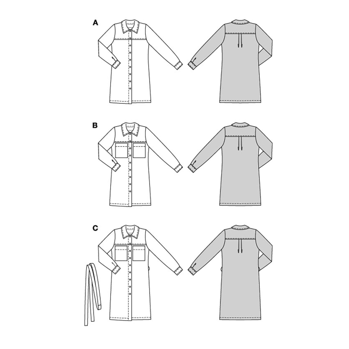 Naaipatroon jurk, Burda 5925, Nl/Dui/En/Fr