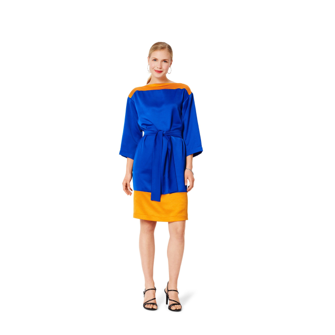 Patron Burda 5925 robe femme, en français