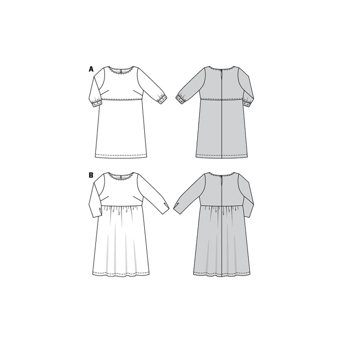 Patron Burda 6058 Robe, en français