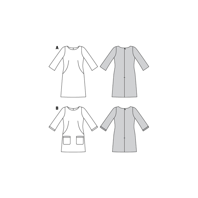 Naaipatroon jurk, Burda 6149, Dui/En/Fr