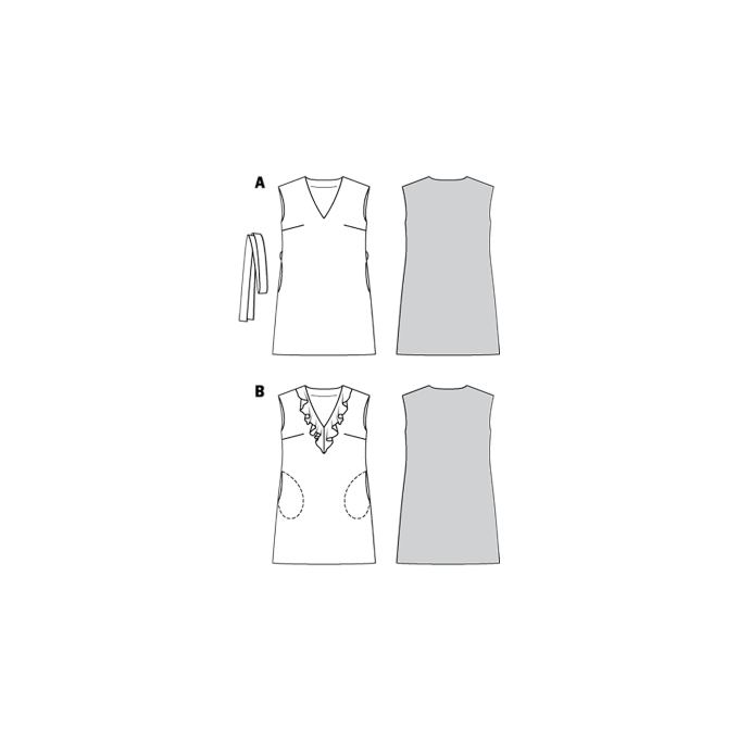 Patron Burda 6221 Robe, en français