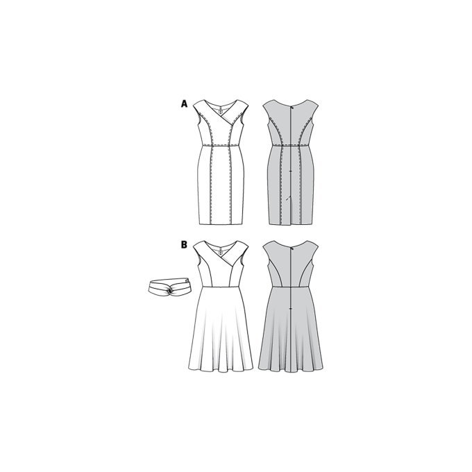 Sewing pattern dress, Burda 6236, En/Ger/Fr