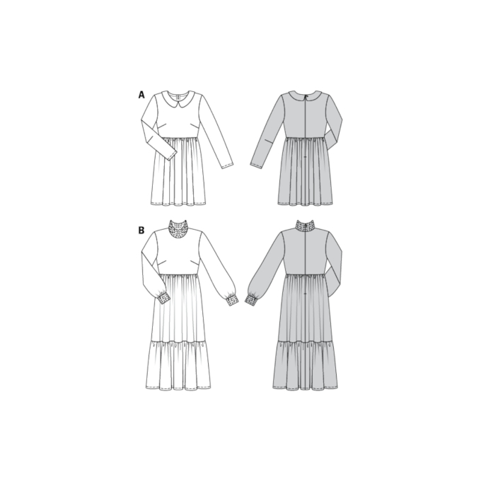 Patron Burda 6265 Robe, en français