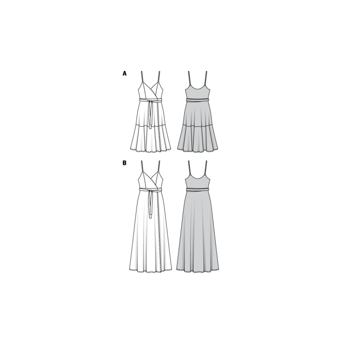 Naaipatroon jurk, Burda 6344, Dui/En/Fr