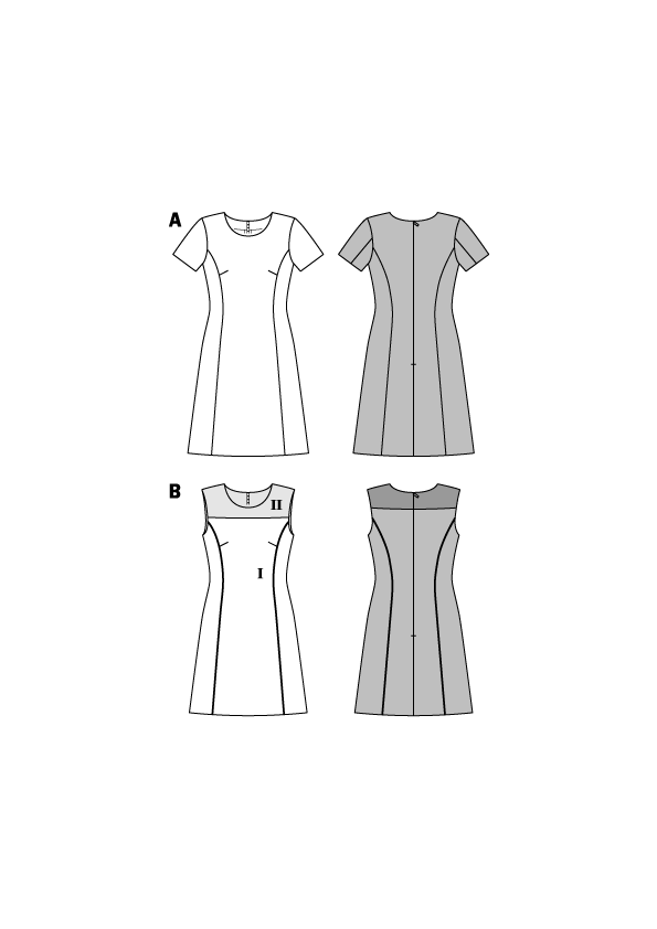 Patron Burda 6627 Robe, en français