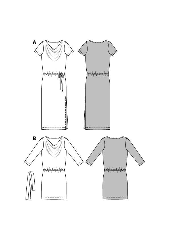 Patron Burda 6639 Robe, en français