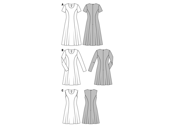 Patron Burda 6821 Robe, en français
