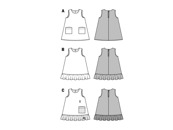 Schnittmuster Kleid, Burda 9420