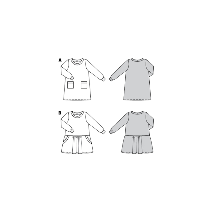 Patron Burda Kids 9286 Robe, en français