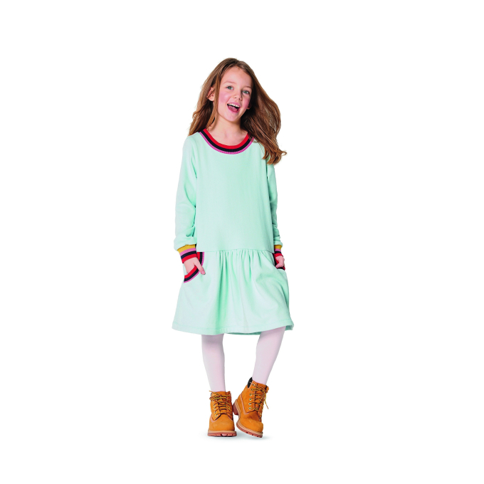 Patron Burda Kids 9286 Robe, en français