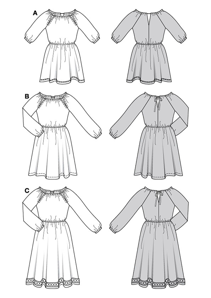 Patron Burda 5772 robe femme, version papier, en français