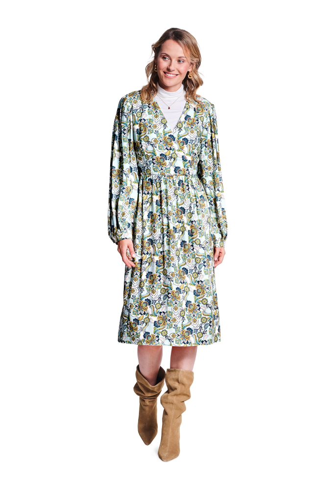 Sewing pattern Dress Ladies, Burda 5784, GB/DE/NL/FR