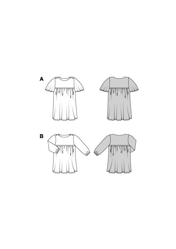 Schnittmuster Kleid Kids, Burda 9201