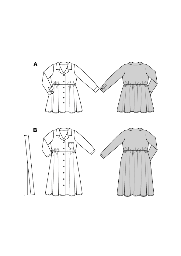 Schnittmuster Kleid Kids, Burda 9206
