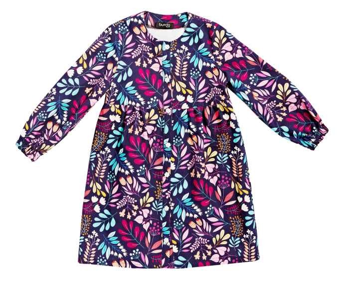 Patron Burda 9217 robe enfant, version papier, en français