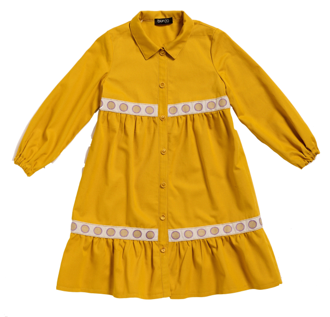 Patron Burda 9217 robe enfant, version papier, en français
