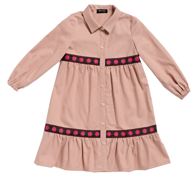 Patron Burda 9217 robe enfant, version papier, en français