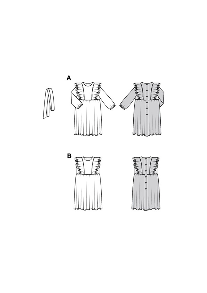 Patron Burda 9220 robe enfant,en français