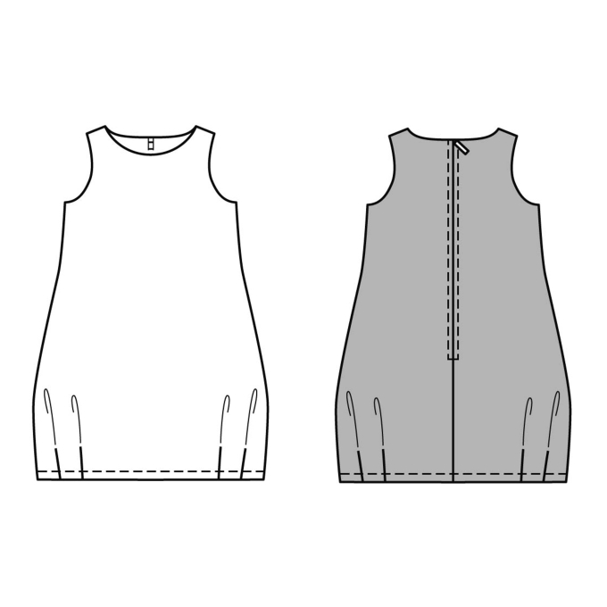 Naaipatron DRESS, Burda 9544, Dui/En/Fr