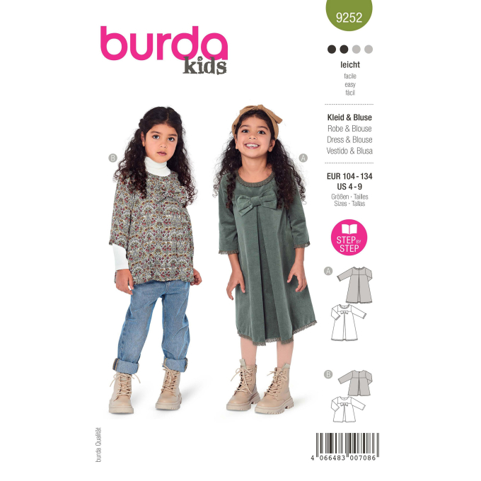 Naaipatroon jurk en blouse , Burda 9252