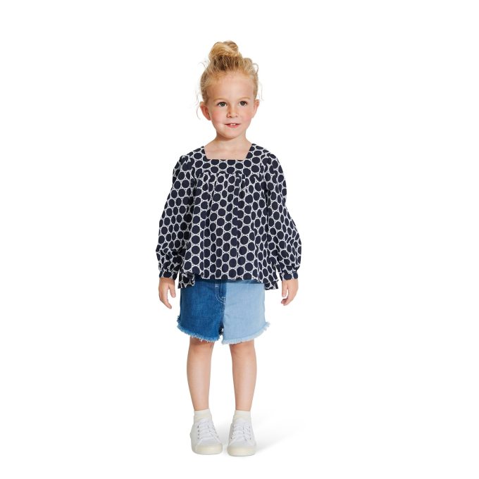 Sewing pattern dress and blouse, Burda Kids 9249, En/Ger/Fr
