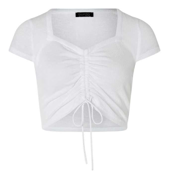 Patron Burda 9214 top / robe enfant, version papier, en français