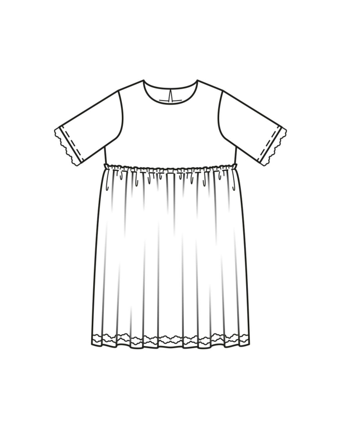 Patron Burda 9226 robe / blouse enfant, version papier, en français