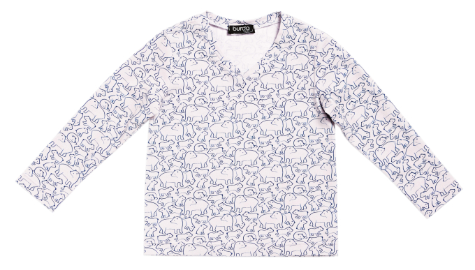 Patron Burda 9218 chemise de nuit / pyjama enfant, version papier, en français