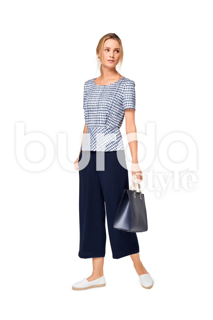 Jumpsuit , Top , Pants,Trousers, Burda 6516, Dui/En/Fr