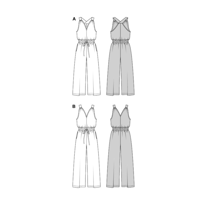 Naaipatroon jumpsuit, Burda 5817, Nl/Dui/En/Fr