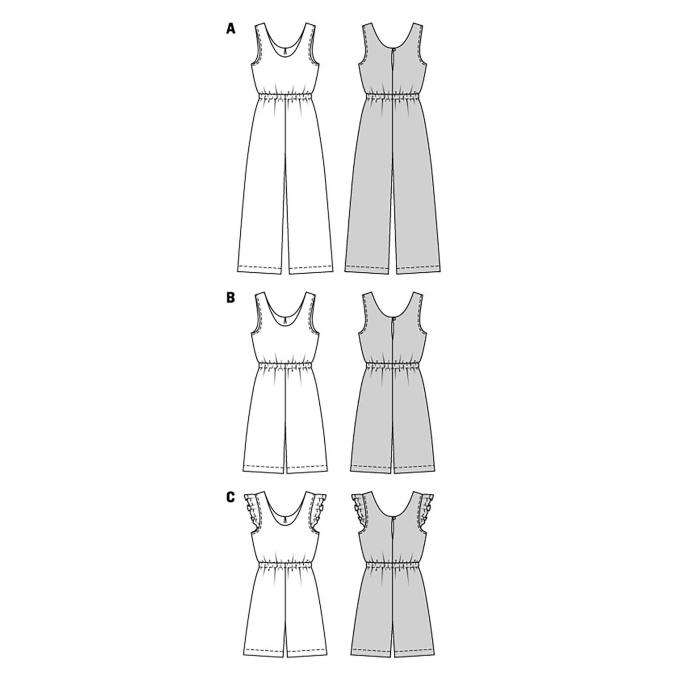 Naaipatroon jumpsuit, Burda 5905, Nl/Dui/En/Fr
