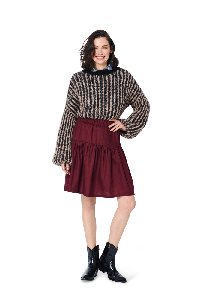 Patron Burda 5978 jupe femme, taille 34-48, en français