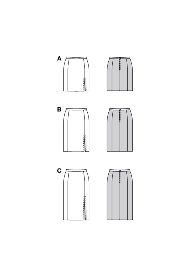 Patron Burda 5773 jupe femme, version papier, en français