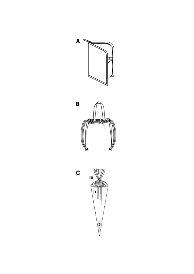 Patron Burda 9200 accessoires scolaires, version papier, en français