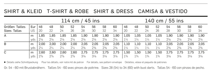 Patron Burda 6672 Shirt et Robe, en français