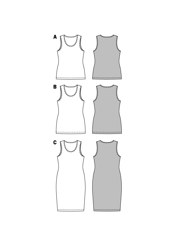 Patron Burda 6672 Shirt et Robe, en français